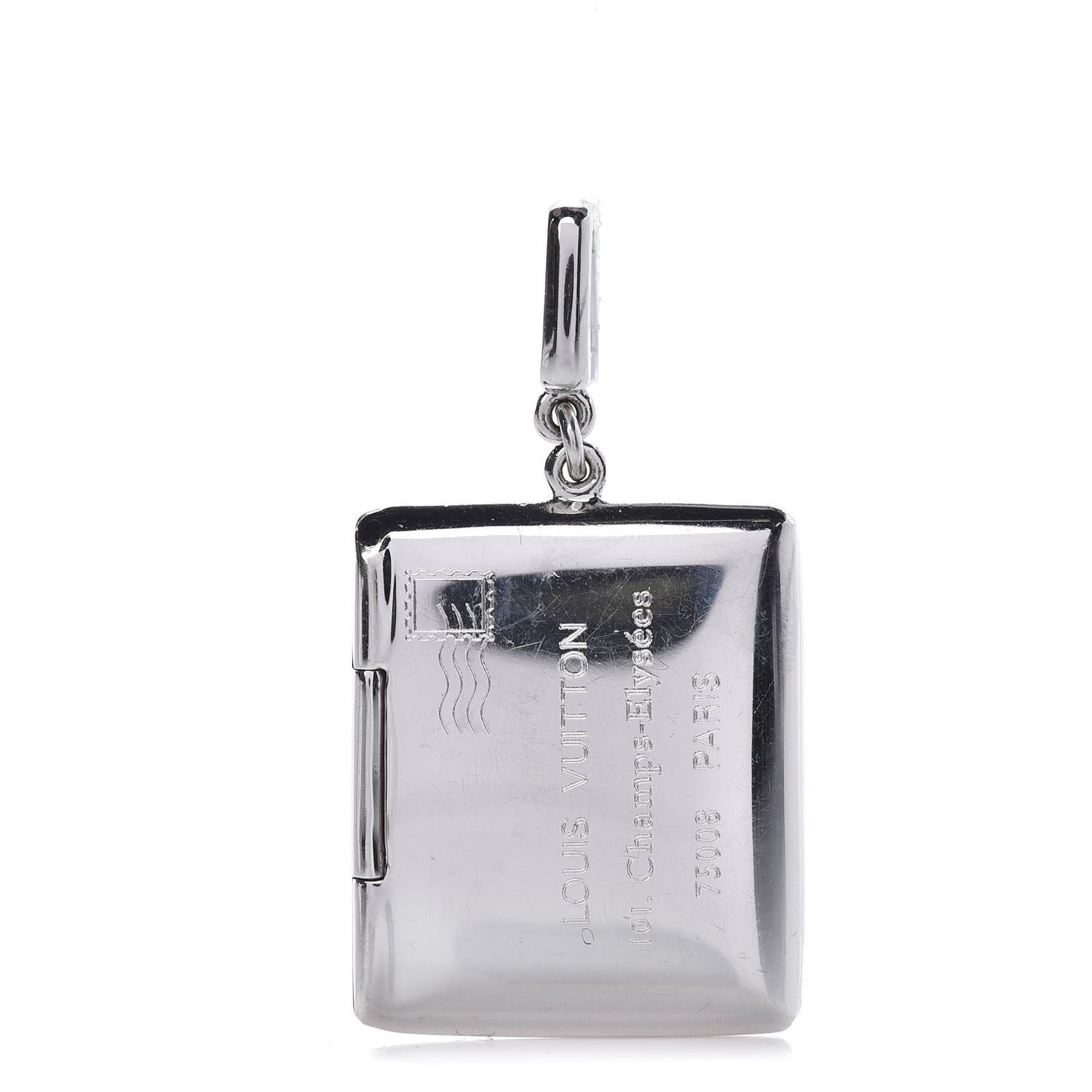 18K White Gold Envelope Charm