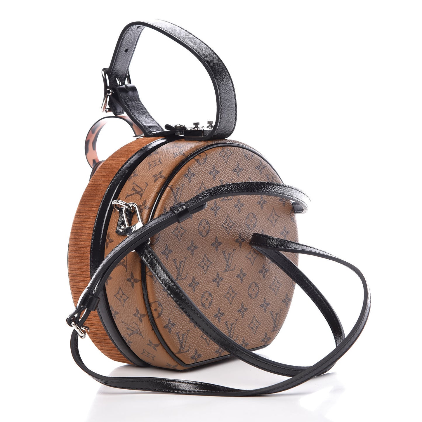 Reverse Monogram Leopard Petite Boite Chapeau