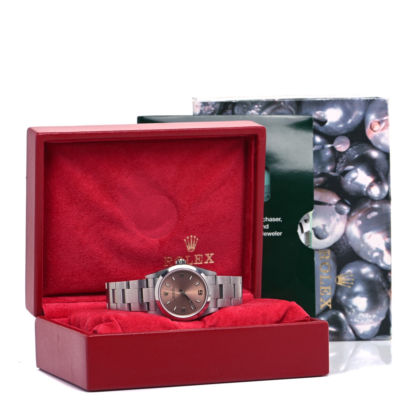 Stainless Steel 31mm Oyster Perpetual Watch Pink 77080