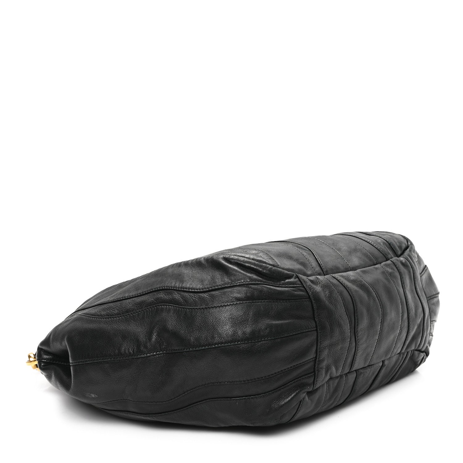 Prada Nappa Stripes Hobo Black 4 of 10