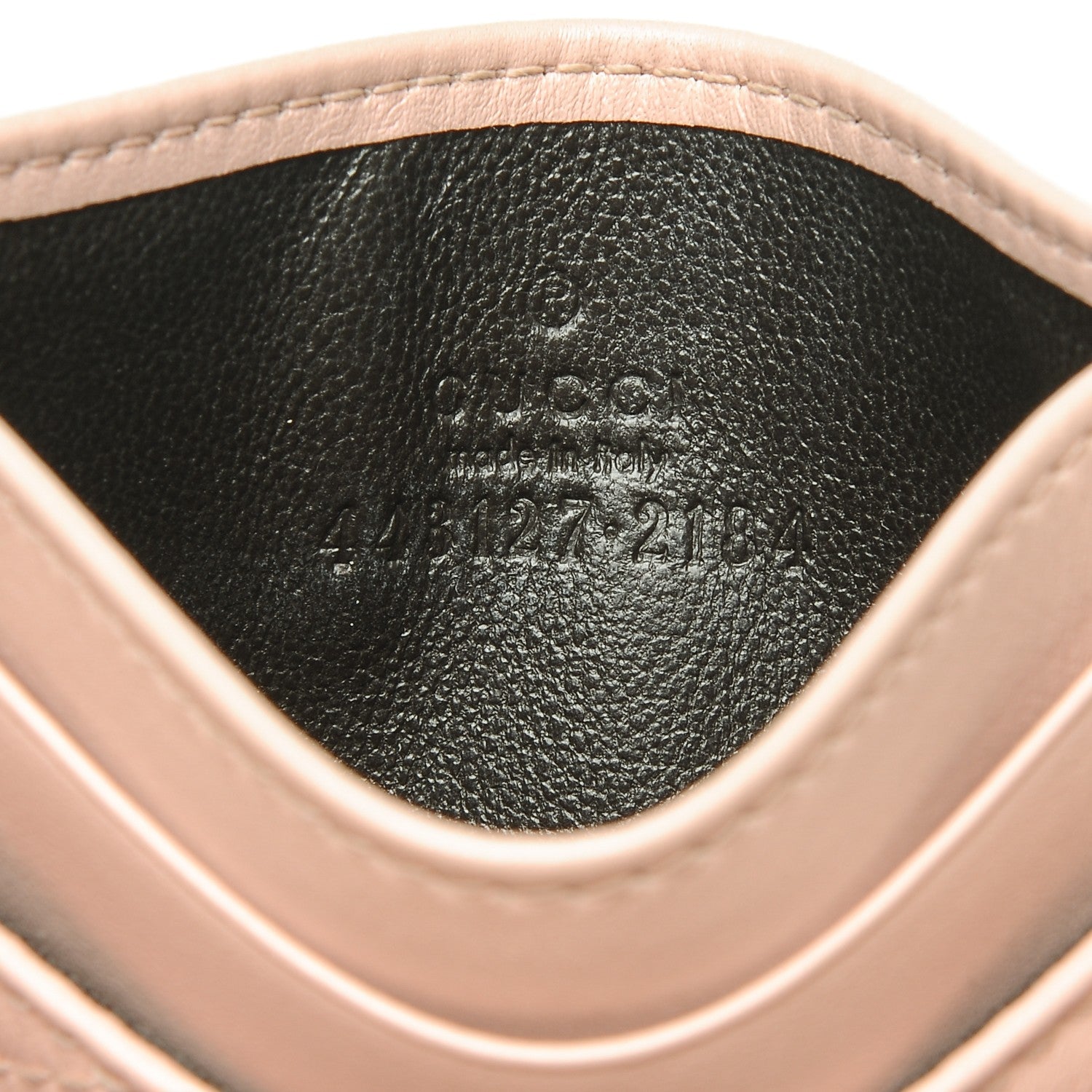 Gucci Calfskin Matelasse GG Marmont Card Holder Perfect Pink 6 of 6