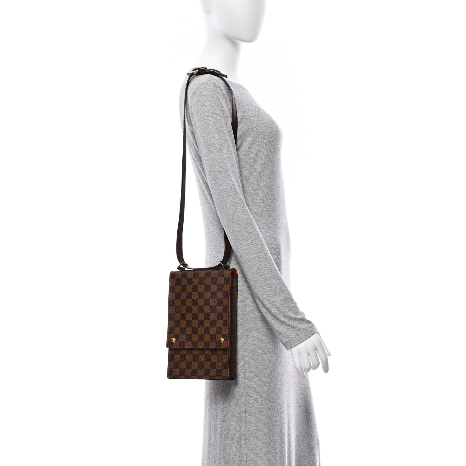 Louis Vuitton Damier Ebene Portobello Travel Shoulder Bag 2 of 10