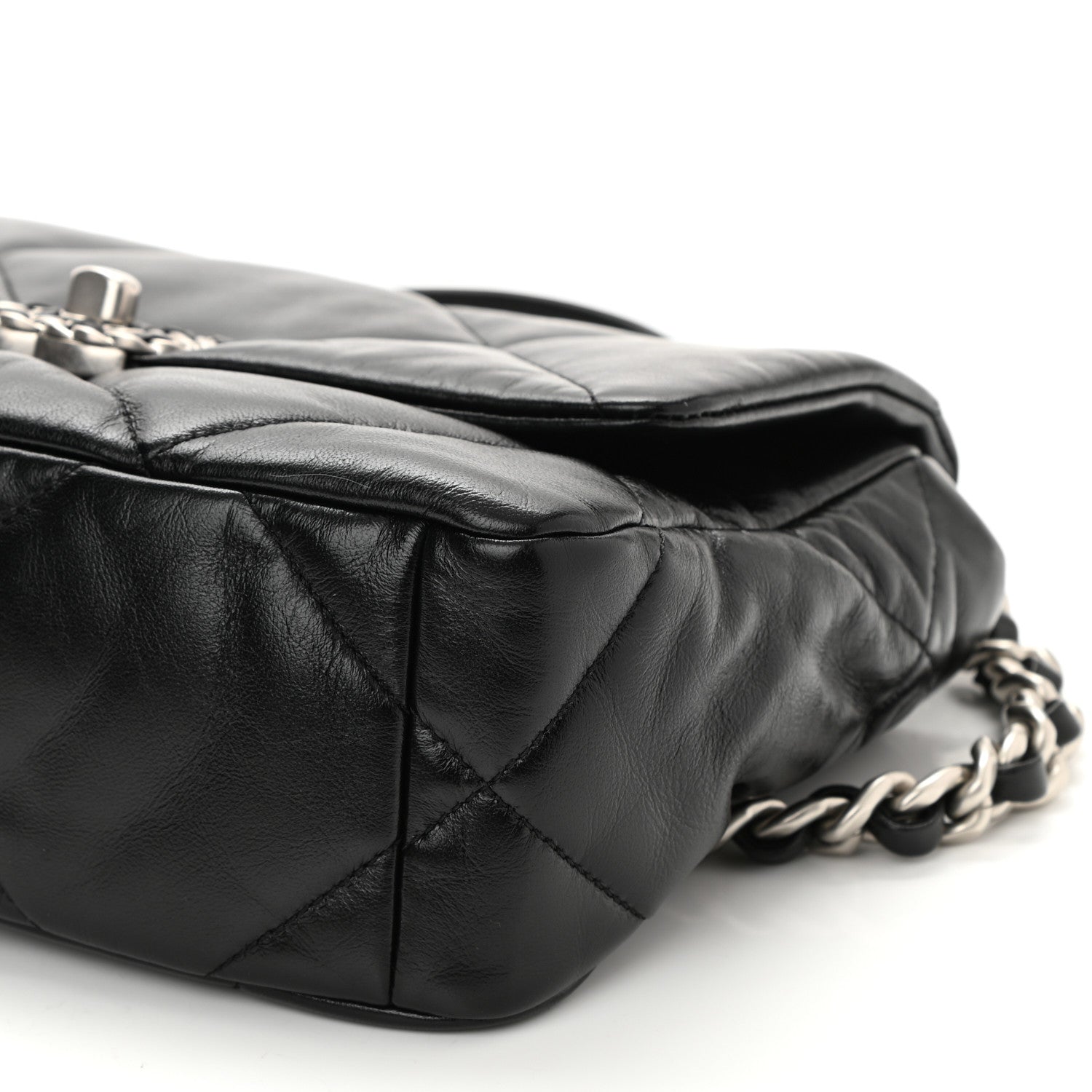 Chanel Lambskin Quilted Medium Chanel 19 Flap Black 10 of 11