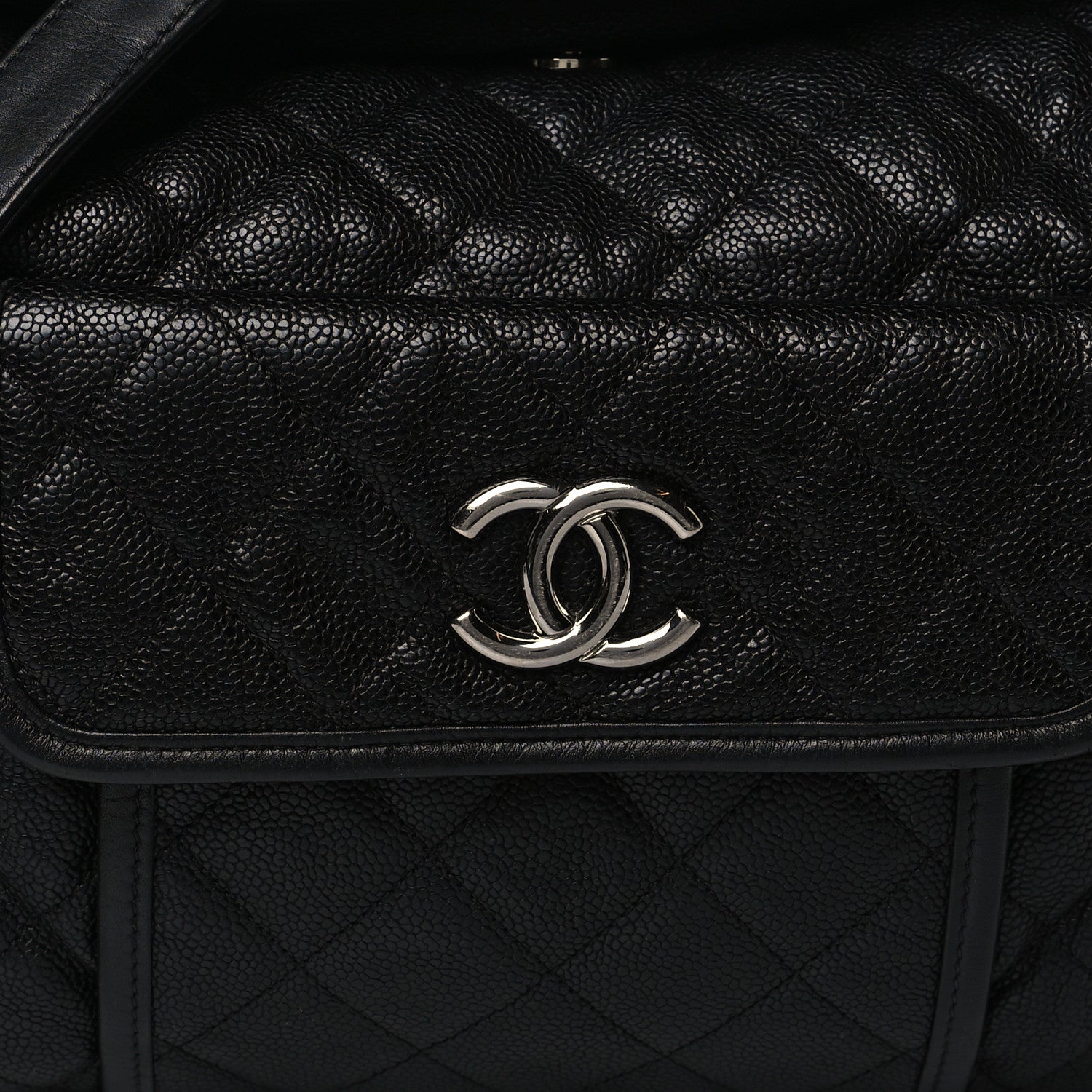 Chanel Caviar Quilted French Riviera Hobo Black 7 of 9
