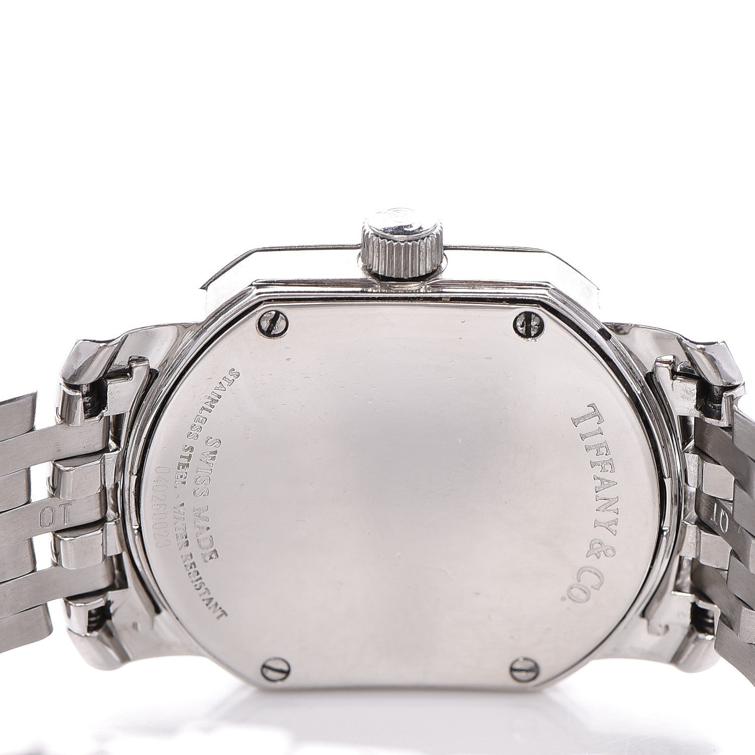 Tiffany Stainless Steel 24mm Mark Coupe Resonator Quartz Watch Blue 5 of 6