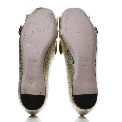 Gucci Galassia GG Marmont Fringe Flats 38 Platino 6 of 9