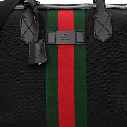 Gucci Techno Canvas Web Duffle Black 8 of 10