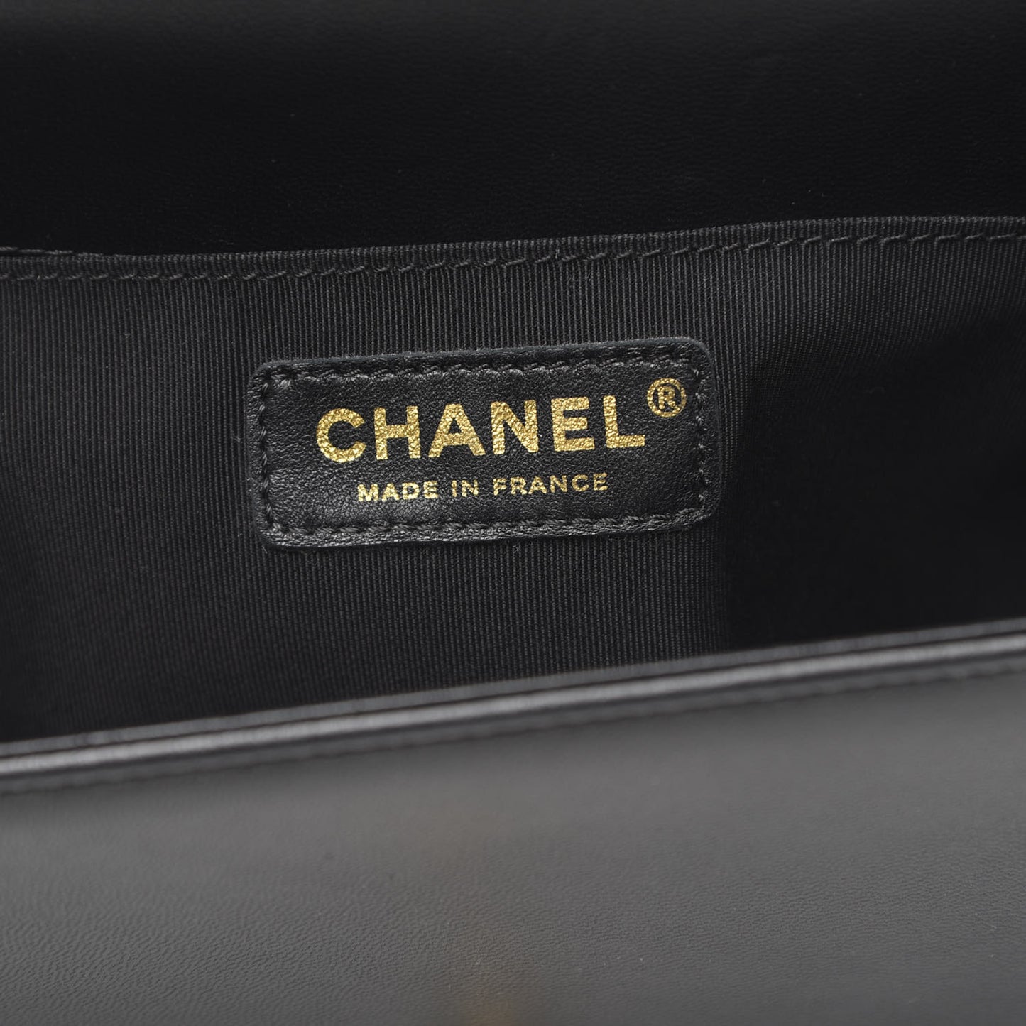 Lambskin Quilted Medium Boy Flap Black