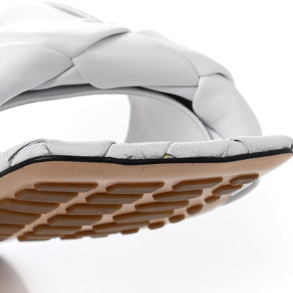 Bottega Veneta Nappa Maxi Intrecciato Lido Flat Sandals 38 Optic White 7 of 11