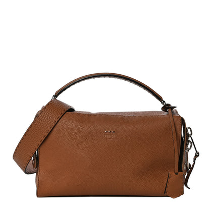 Fendi Cuoio Romano Selleria Lei Boston Tote Mou 1 of 11
