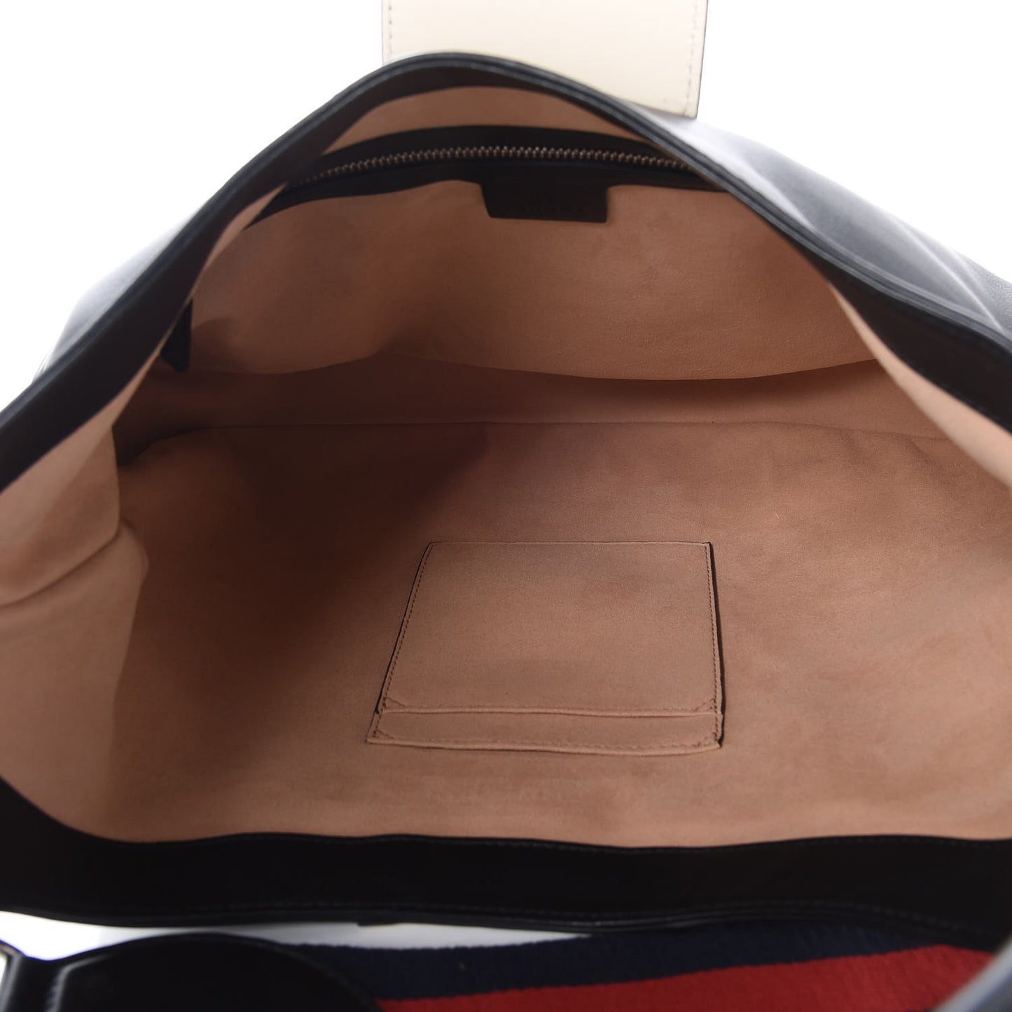 Calfskin Web Medium Dionysus Hobo Black White