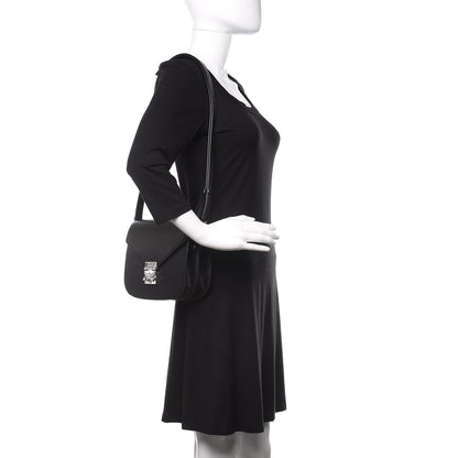 MCM Calfskin Small Patricia Crossbody Bag Black 2 of 9