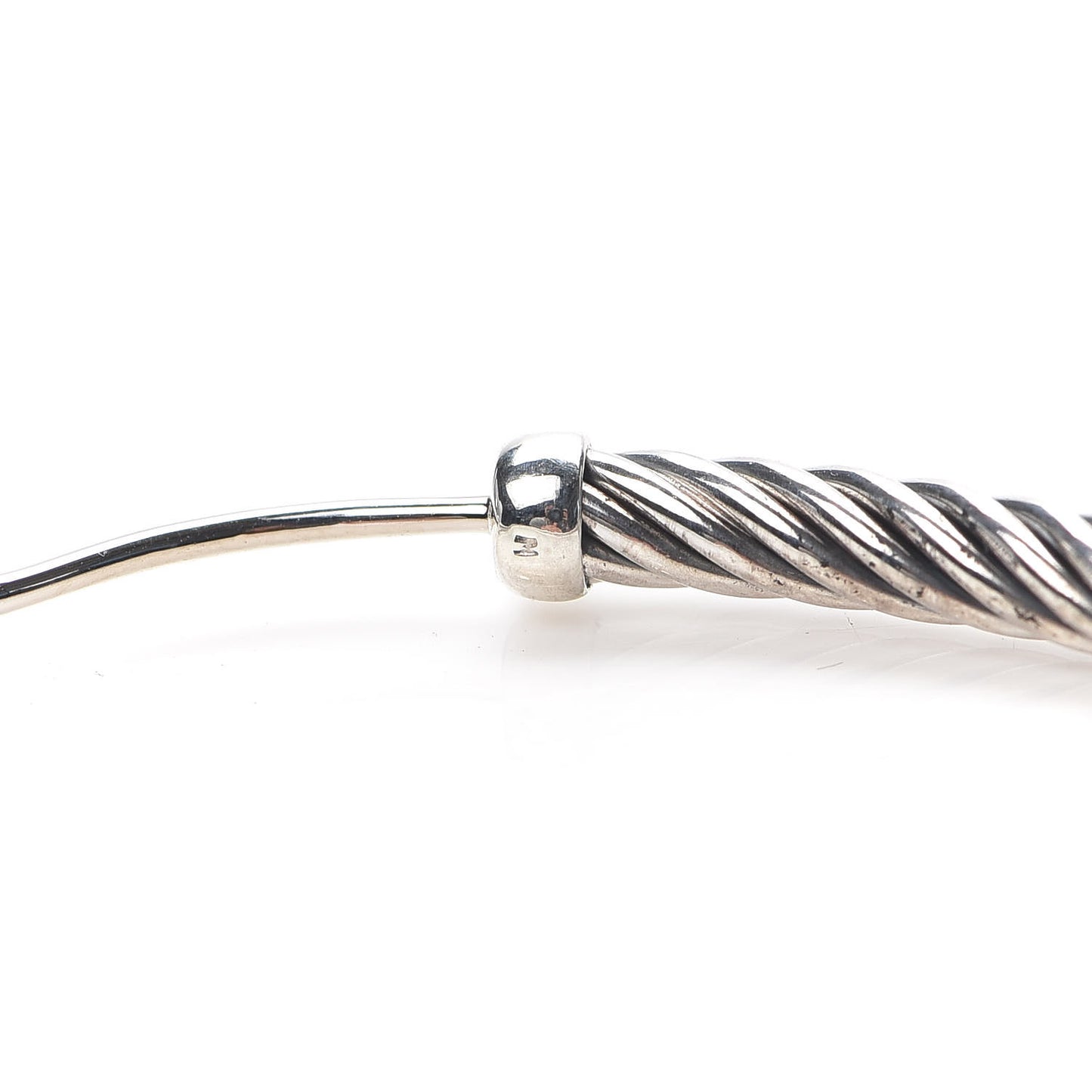 Sterling Silver Large Cable Classics Hoop Earrings
