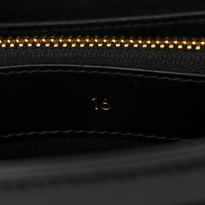Celine Satinated Calfskin Mini 16 Top Handle Bag Black 7 of 12