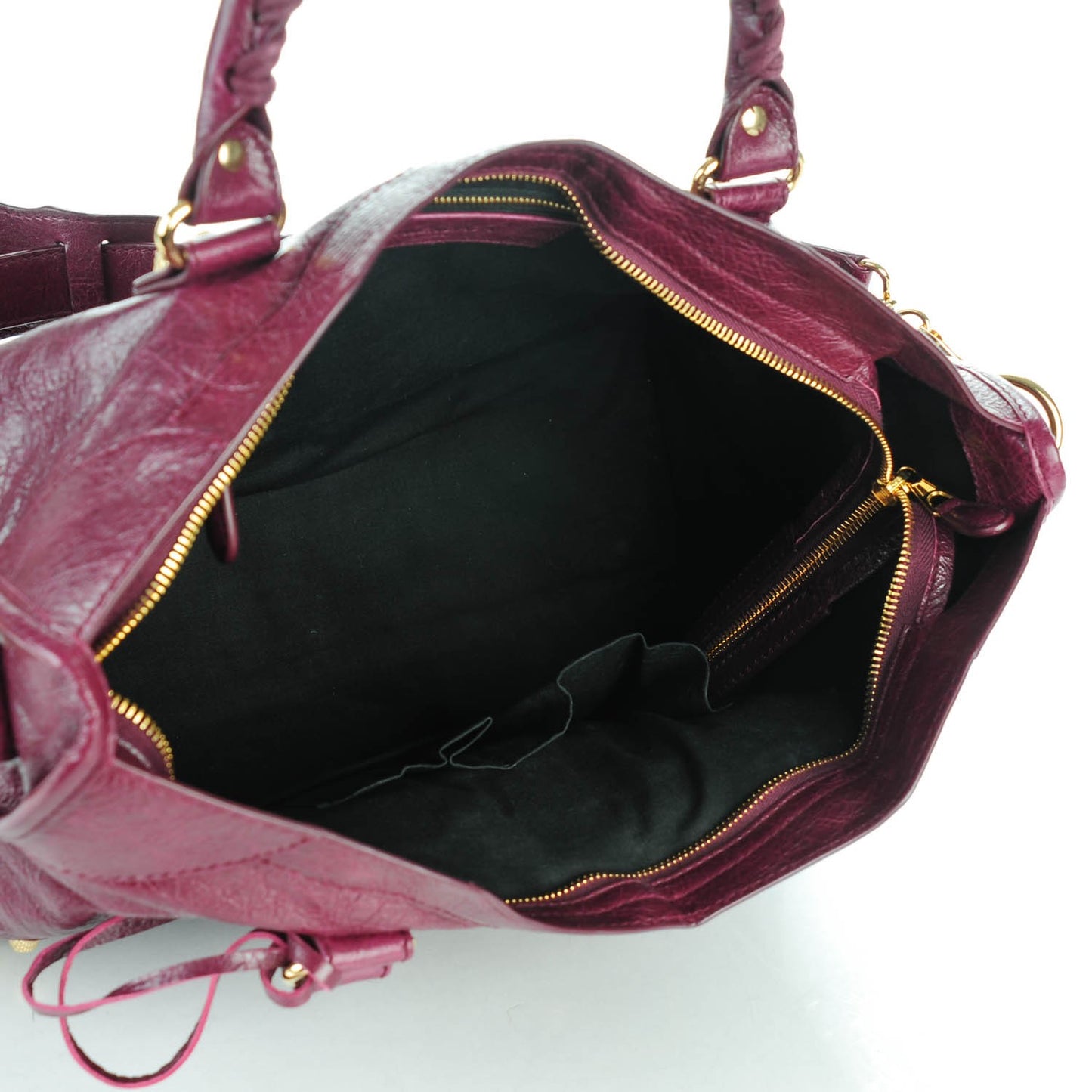 Agneau Giant 12 Gold Hardware City Violet Prune