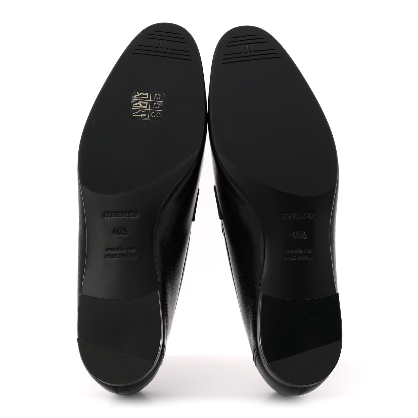 Goatskin Womens Paris Loafers 40.5 Black