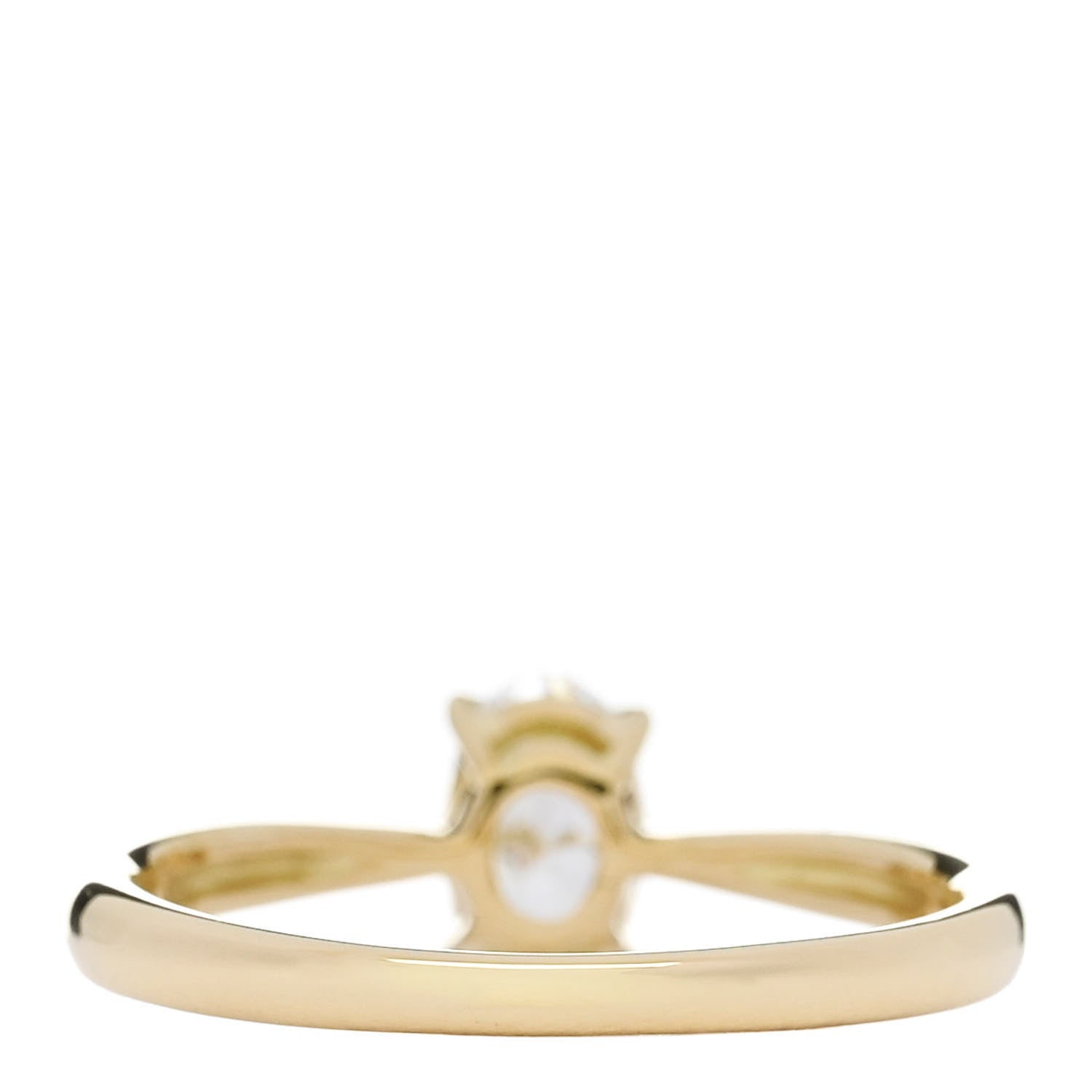 Parker & West by FASHIONPHILE 18K Yellow Gold Diamond .51ct Oval Cut Solitaire Engagement Ring  52 6 4 of 9