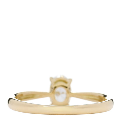 Parker & West by FASHIONPHILE 18K Yellow Gold Diamond .51ct Oval Cut Solitaire Engagement Ring  52 6 4 of 9