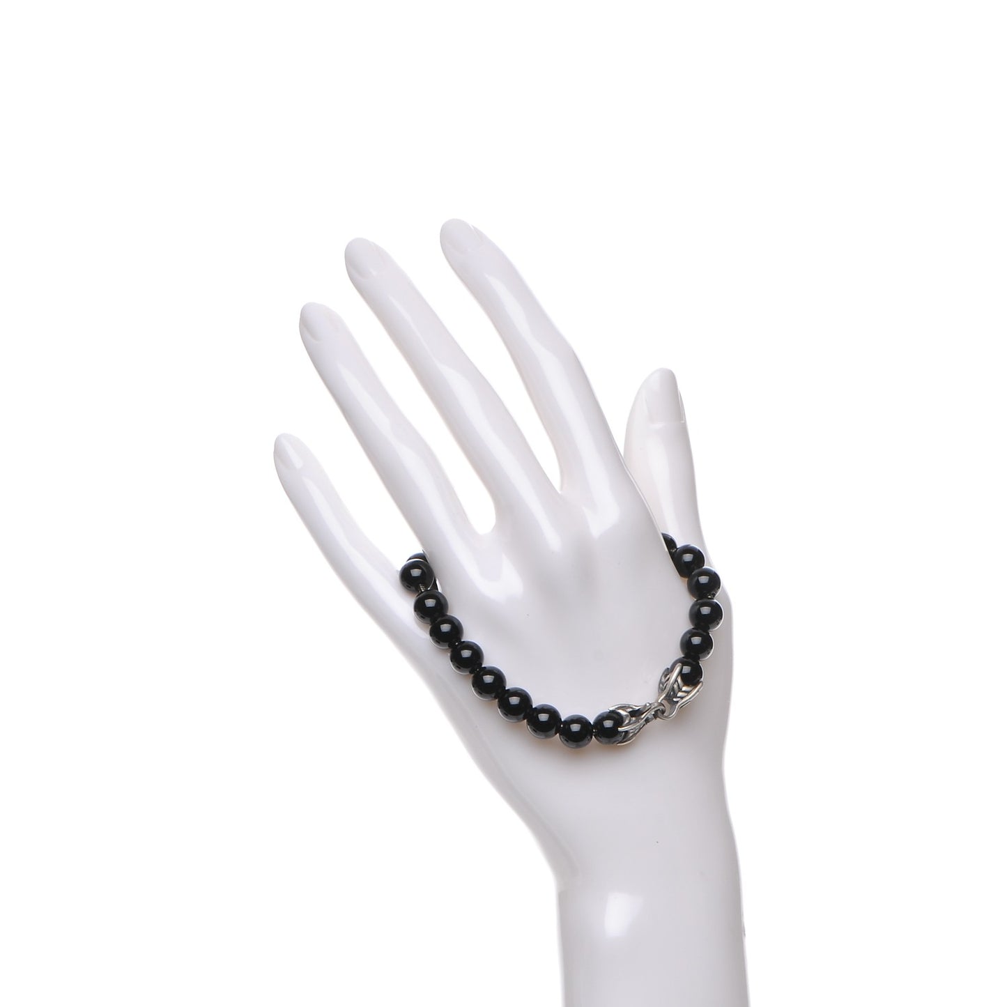 Sterling Silver 8mm Spiritual Beads Black