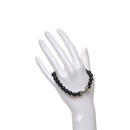 David Yurman Sterling Silver 8mm Spiritual Beads Black 2 of 4