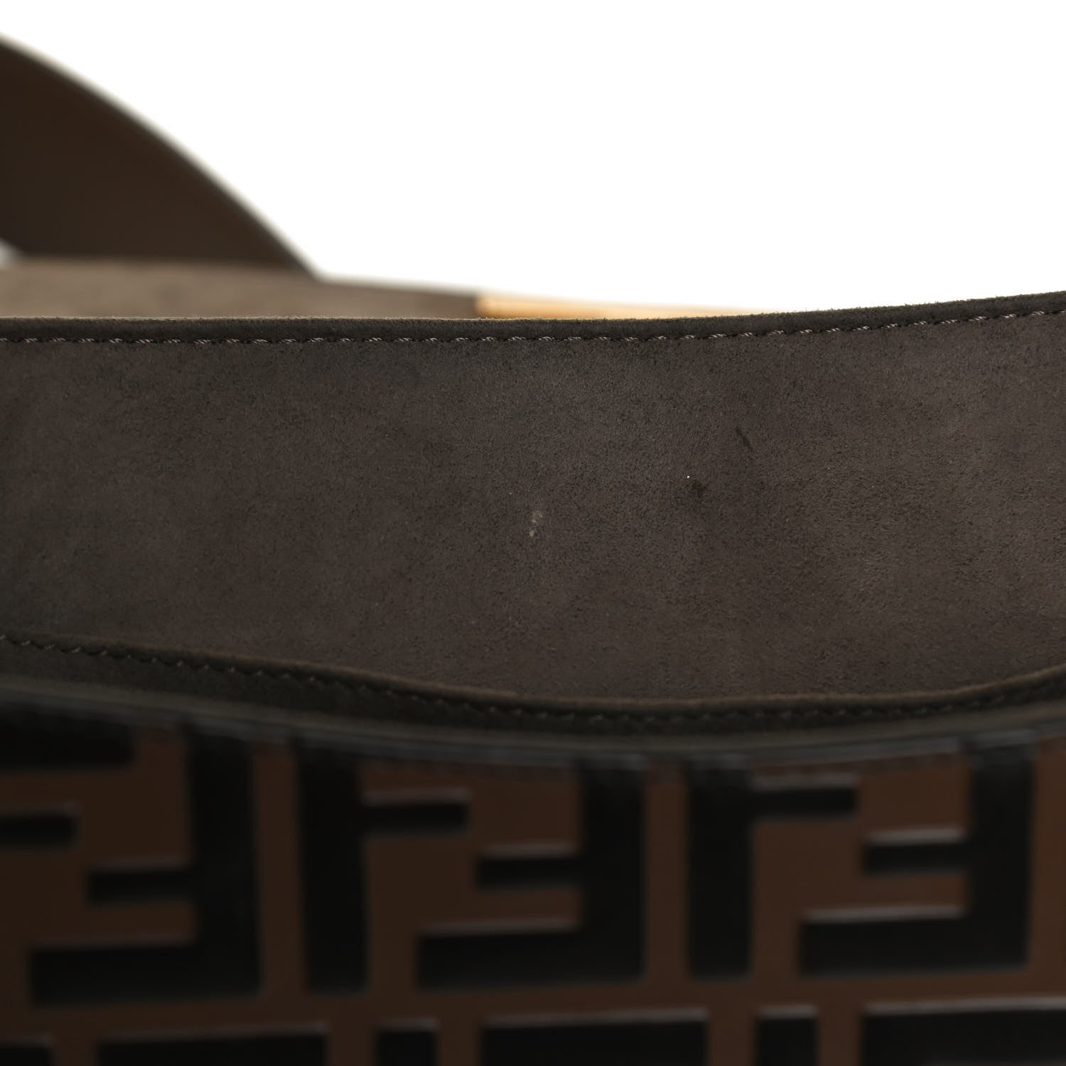 Fendi Vitello Century F is Fendi Bi-Color FF 1974 Embossed Kan I Shoulder Bag Maya Black 16 of 17