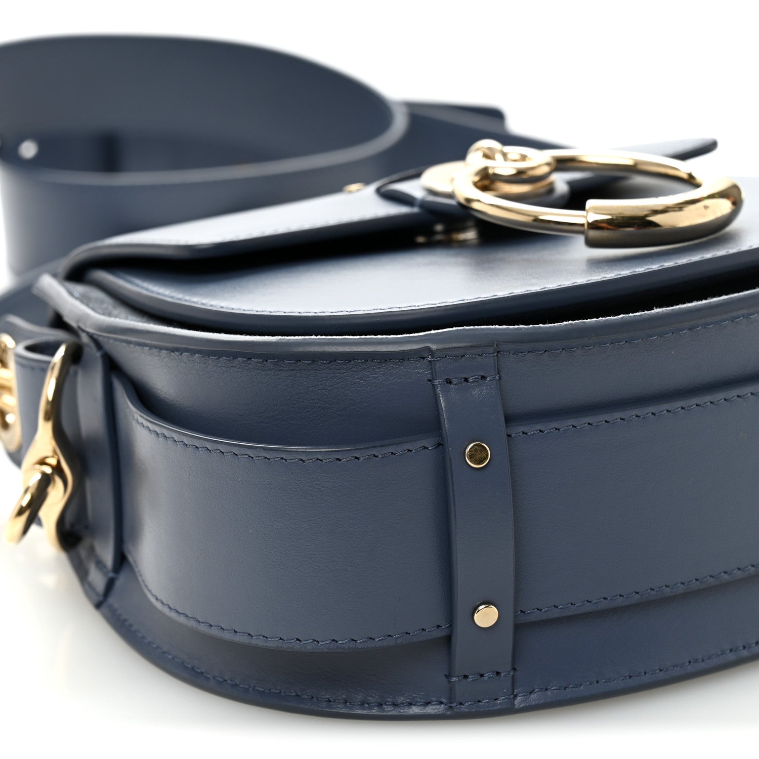 Chloe Calfskin Small Tess Bag Deep Ocean Blue 8 of 9