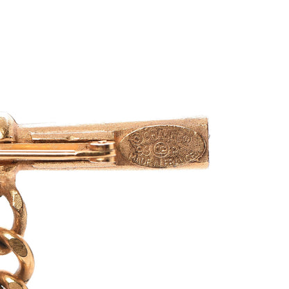 Chanel CC Heart Arrow Brooch Gold 3 of 4