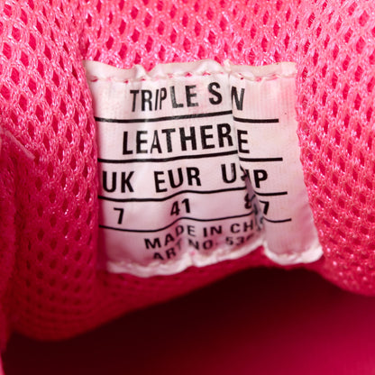 Balenciaga Fabric Mesh Womens Triple S Sneakers 41 Pink 8 of 9