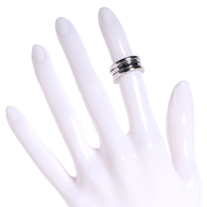 Bulgari 18K White Gold B.Zero1 Three-Band Ring 47 4 2 of 5