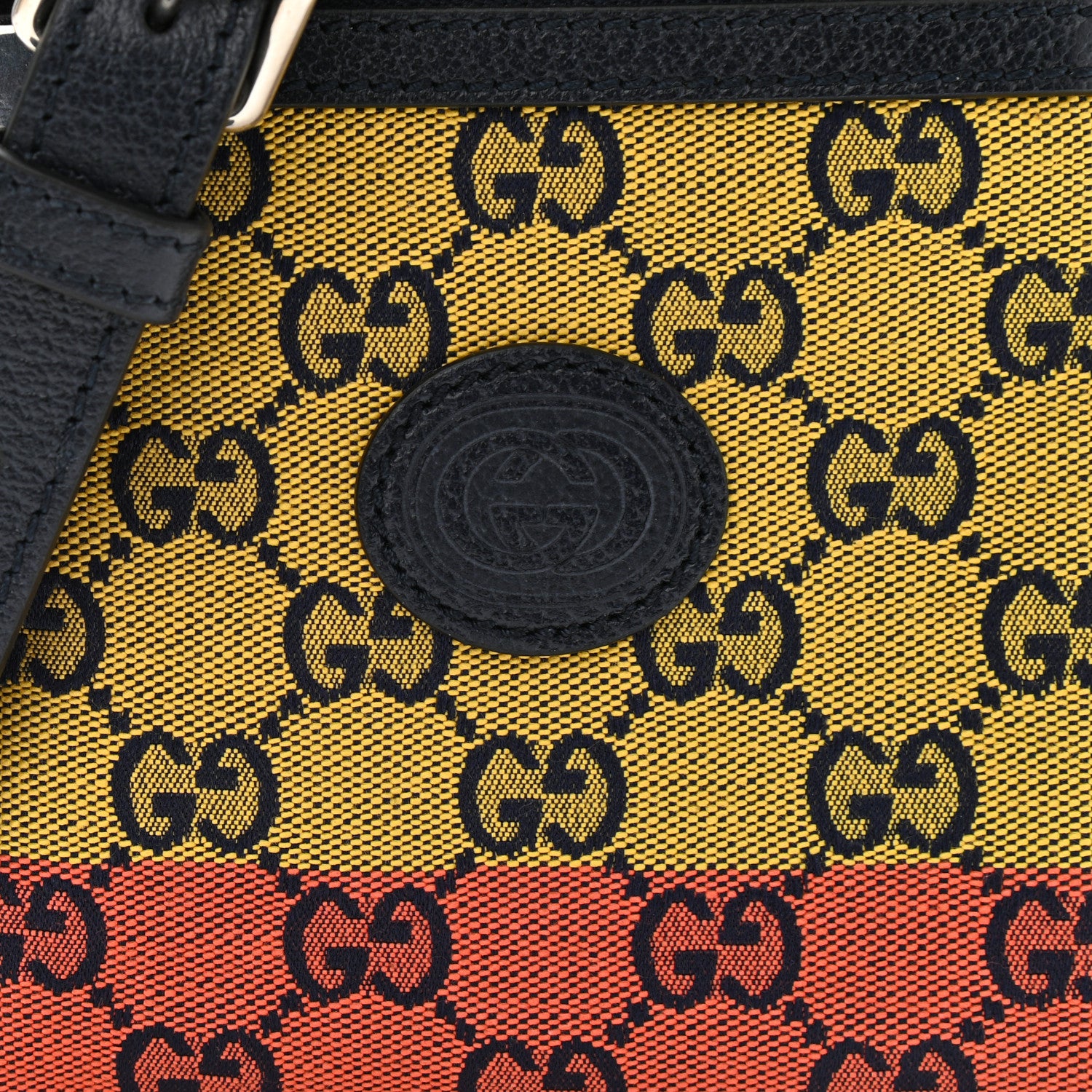 Gucci Monogram Multicolor Mini Retro Interlocking G Messenger Blue Rainbow Light Blue 15 of 19