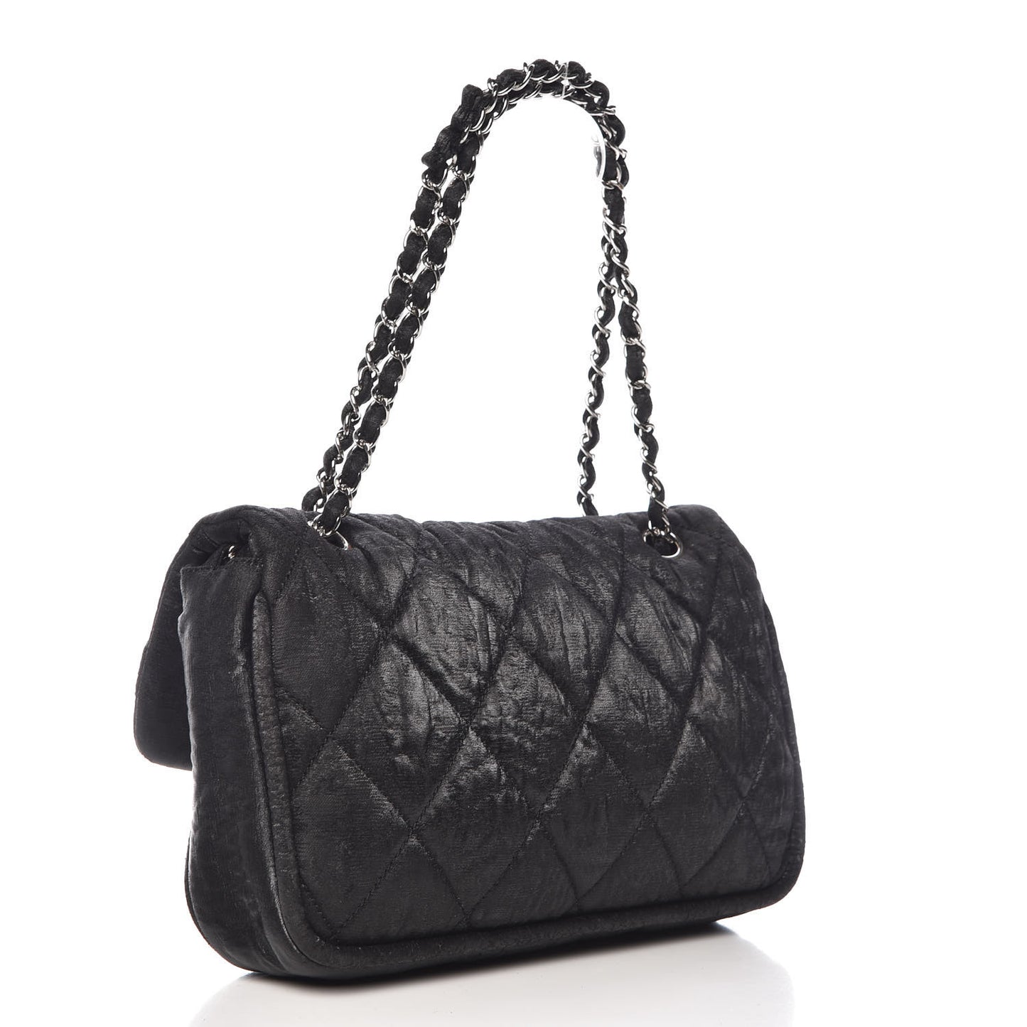 Coated Canvas Quilted Le Marais Flap Black