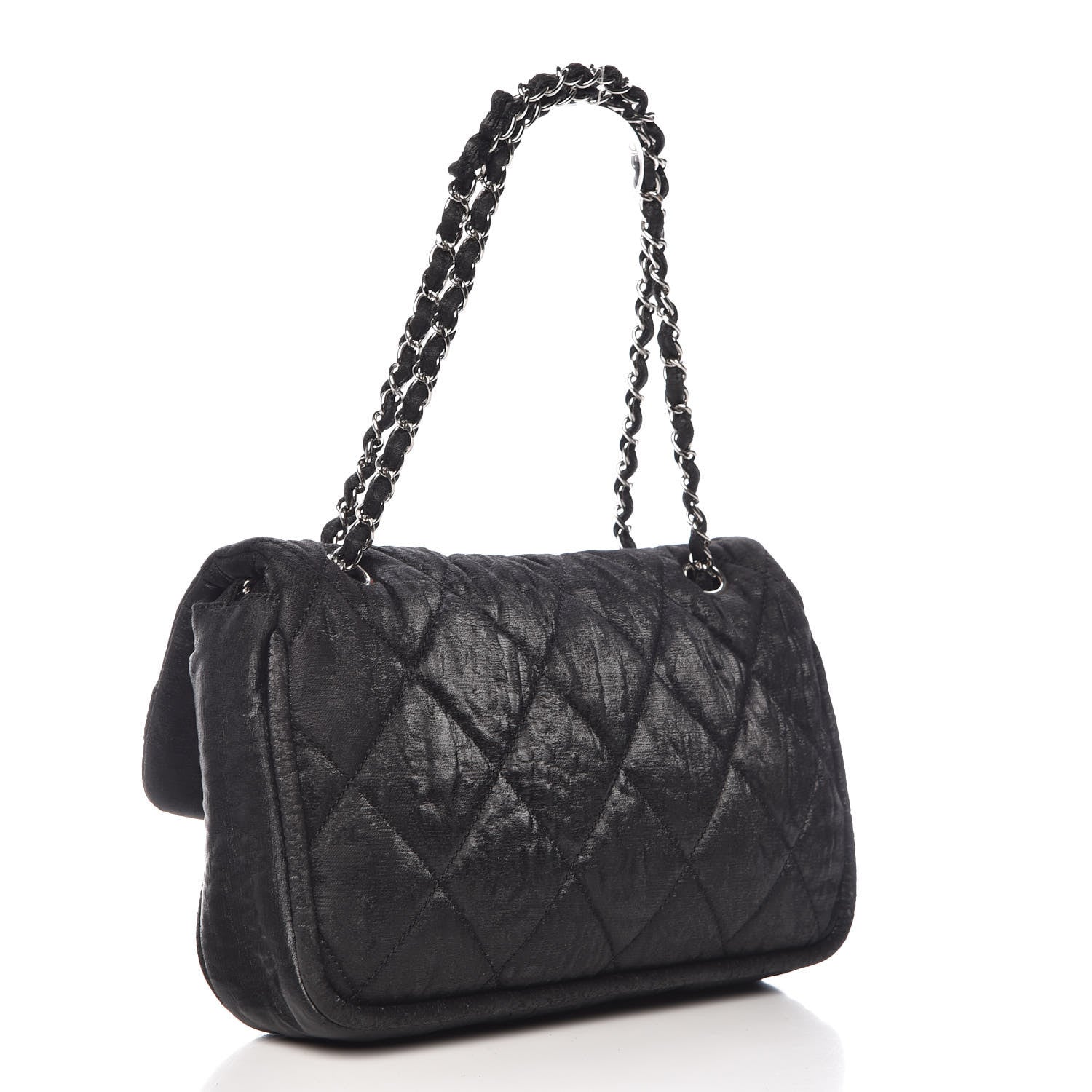 Chanel Coated Canvas Quilted Le Marais Flap Black 3 of 12