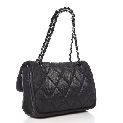 Chanel Coated Canvas Quilted Le Marais Flap Black 3 of 12