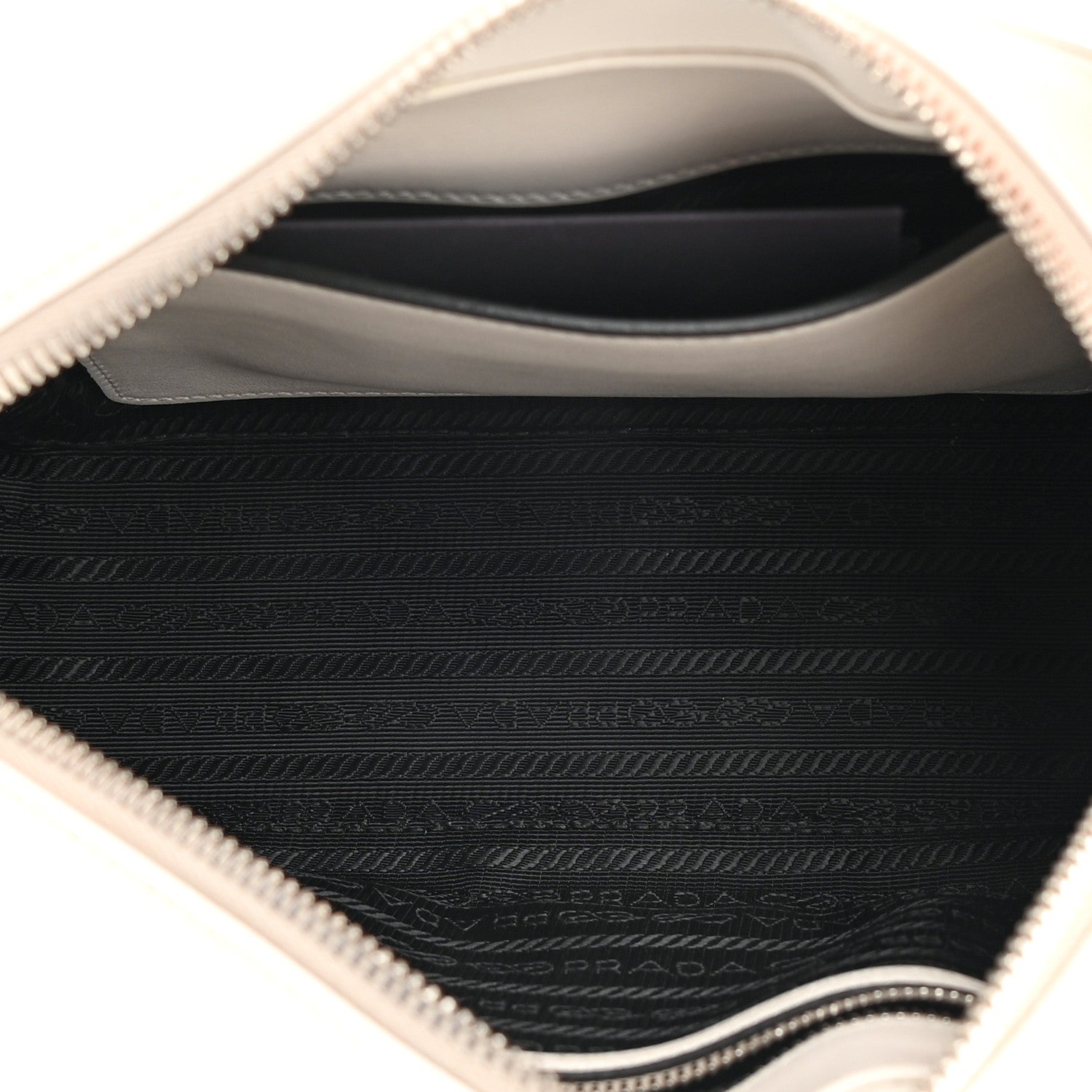 Prada City Calf Monkey Print Camera Bag White Papaya 5 of 14