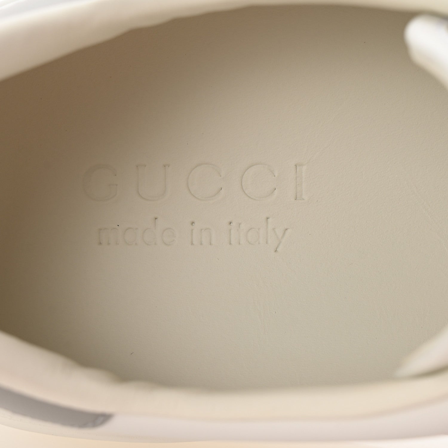 Gucci Calfskin Interlocking G Perforated Mens Ace Sneakers 8 White Grey Sky 8 of 10