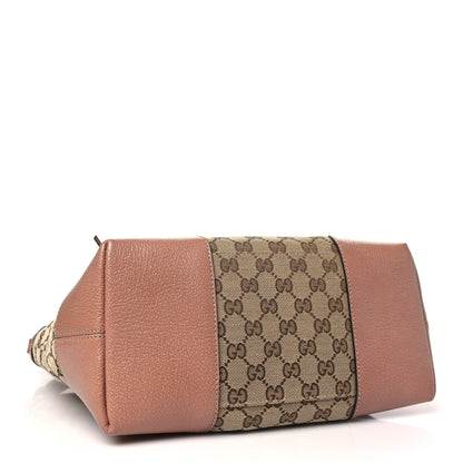 Gucci Monogram Medium Bree Foldover Tote Beige Soft Pink 4 of 11