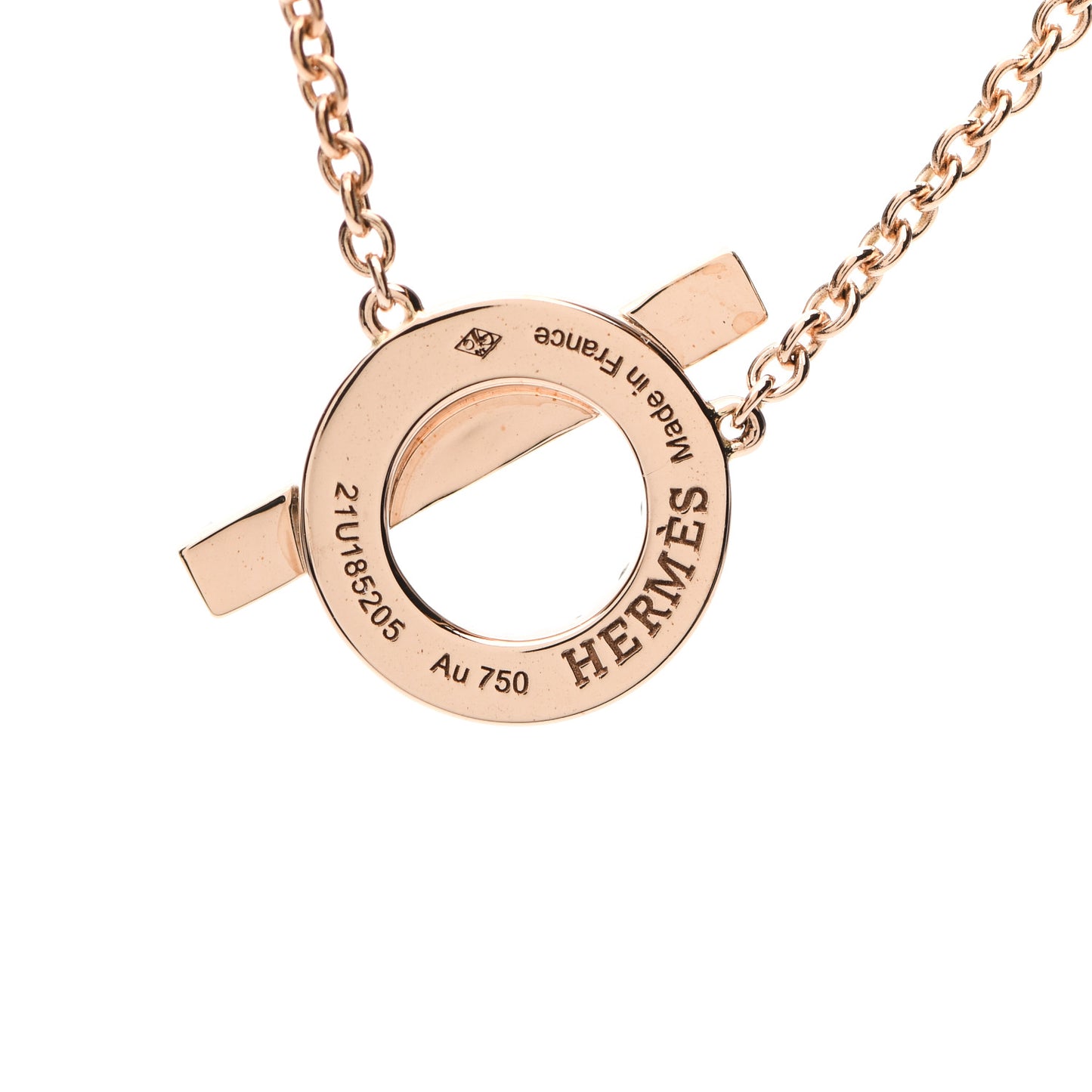 18K Rose Gold Diamond Finesse Pendant Necklace