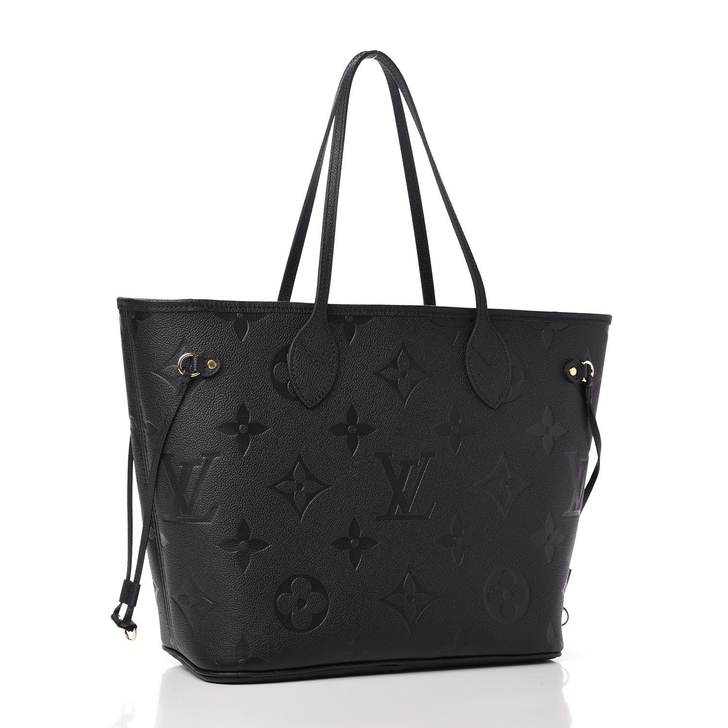 Louis Vuitton Empreinte Monogram Giant Neverfull MM Black 3 of 9