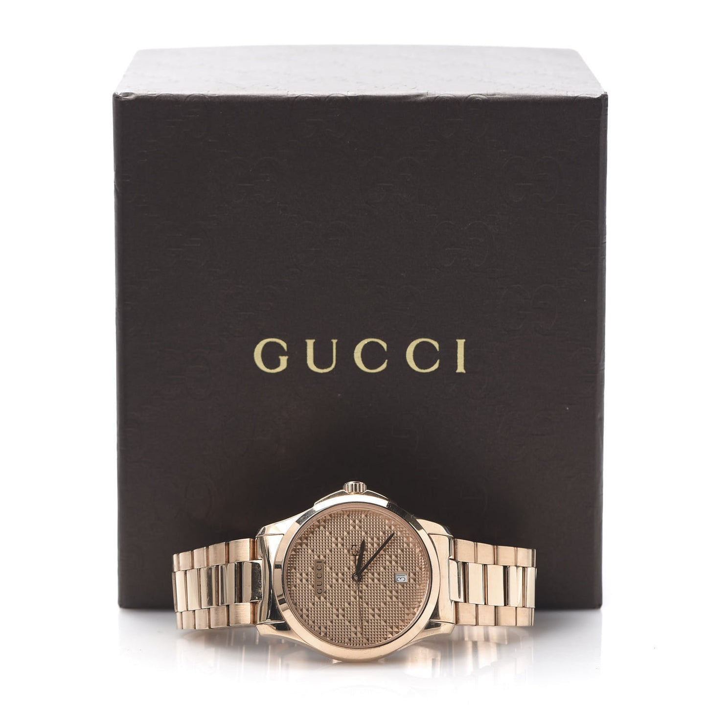 Stainless Steel 38mm G-Timeless Diamante Quartz Watch Rose