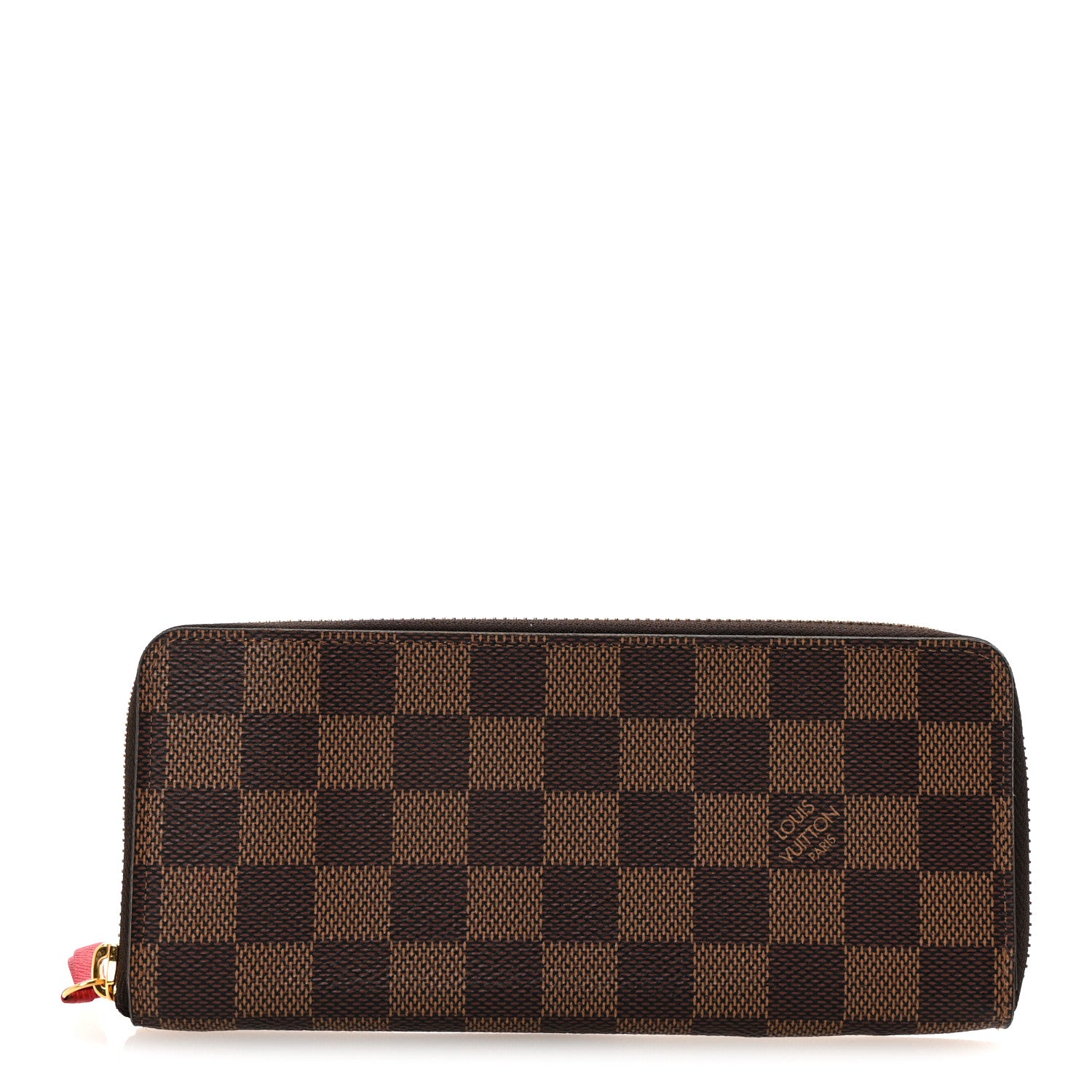 Louis Vuitton Damier Ebene Clemence Wallet Cherry 1 of 7