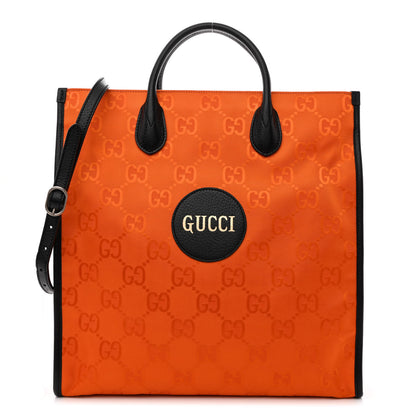 Gucci Econyl Nylon Monogram Off The Grid Long Tote Bag Carrot Orange Black 1 of 10
