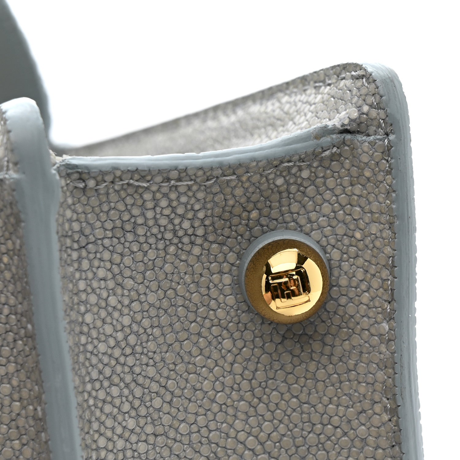 Fendi Stingray Shiny Nappa Petite Peekaboo I SEE U Satchel Anice 14 of 15