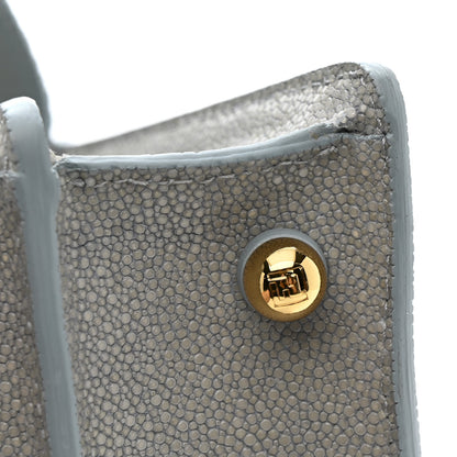 Fendi Stingray Shiny Nappa Petite Peekaboo I SEE U Satchel Anice 14 of 15