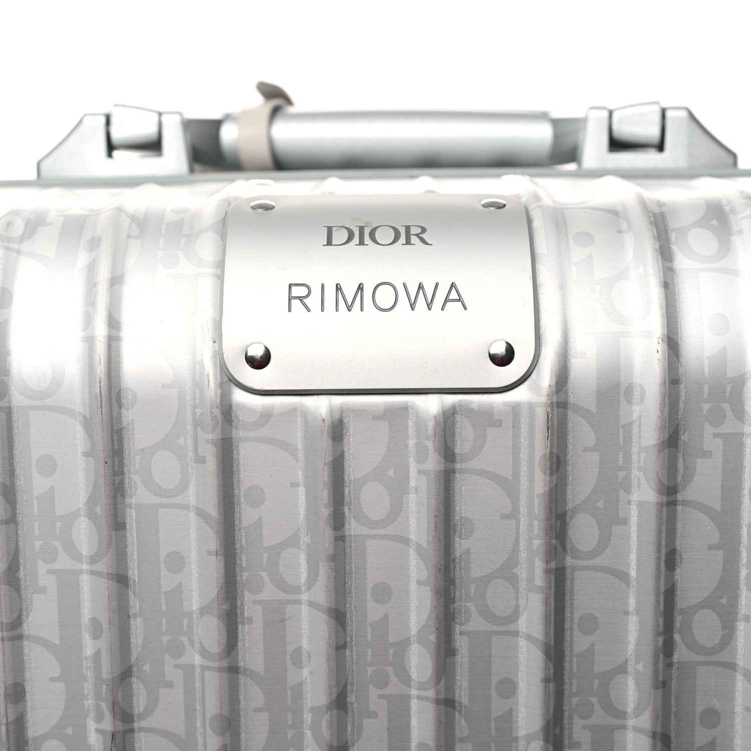Christian Dior X RIMOWA Aluminum Gradient Cabin Luggage Silver 7 of 12