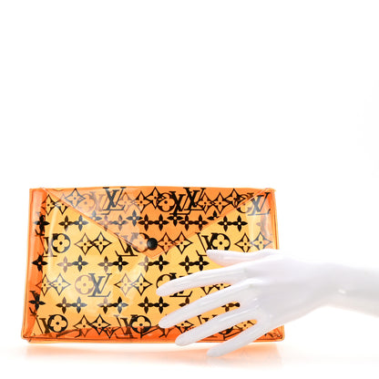 Louis Vuitton PVC Monogram Printed Envelope Pouch Orange 2 of 5