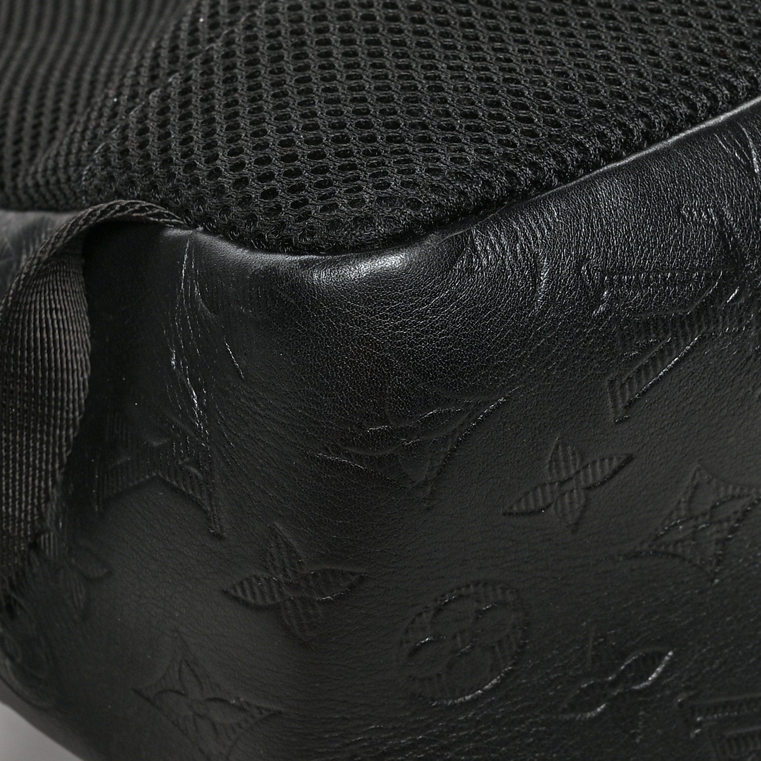 Louis Vuitton Calfskin Monogram Shadow Sprinter Backpack Black 11 of 15
