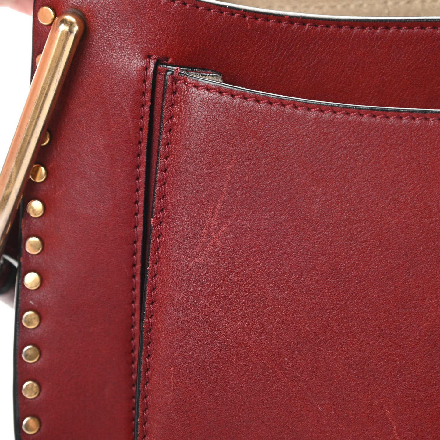 Calfskin Braided Small Hudson Shoulder Bag Sienna Red