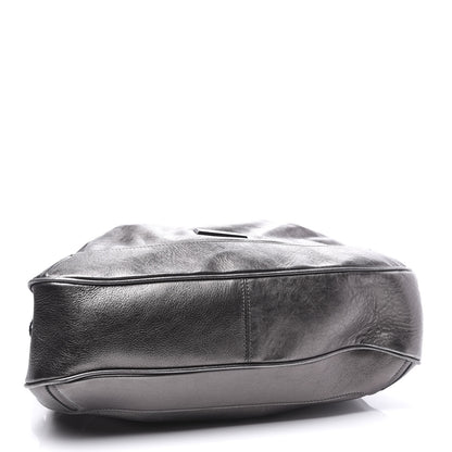 Burberry Metallic Calfskin Shoulder Bag Anthracite 3 of 11