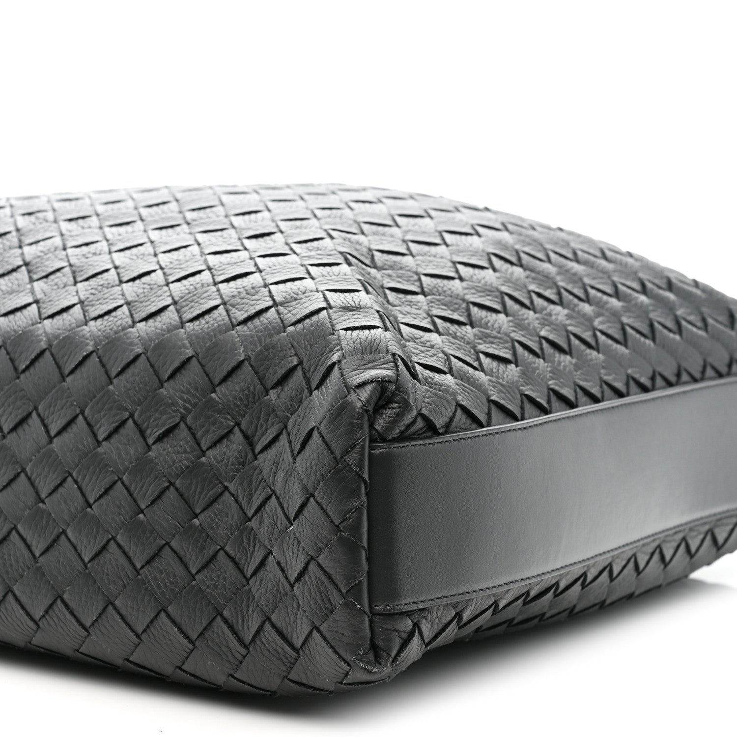 Bottega Veneta Deerskin Intrecciato Medium Traveler Hobo Black 11 of 11