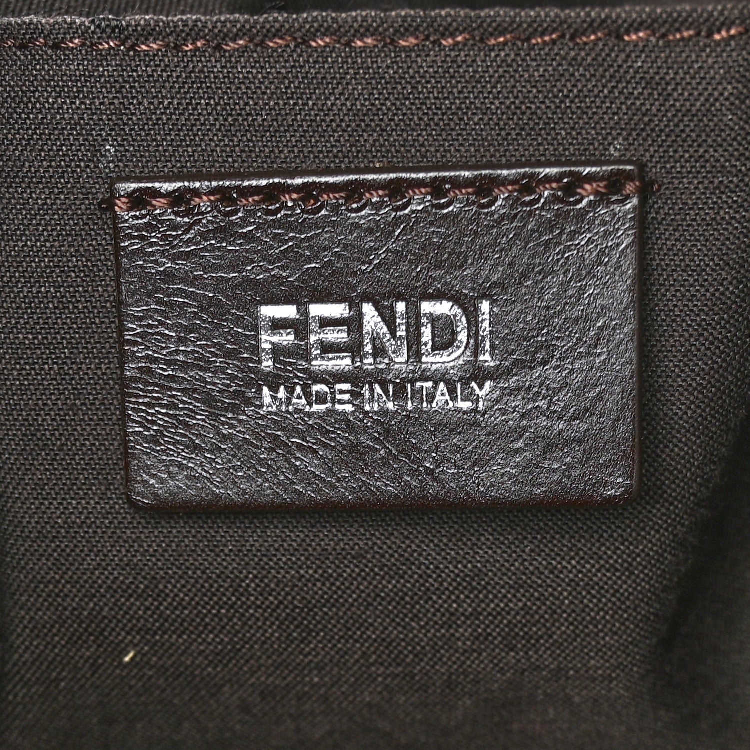 Fendi Zucca Spalmati Top Handle Tote Tobacco 5 of 6